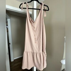 Elegant Sleeveless Dress with tie knot straps